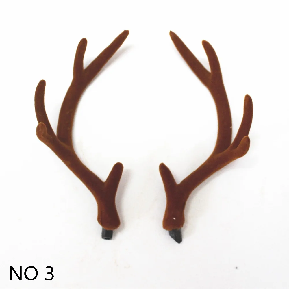 수제 갈색 시뮬레이션 사슴뿔 크리스마스 장식 DIY 코 - Reindeer Antlers Headband 리뷰 및 가격