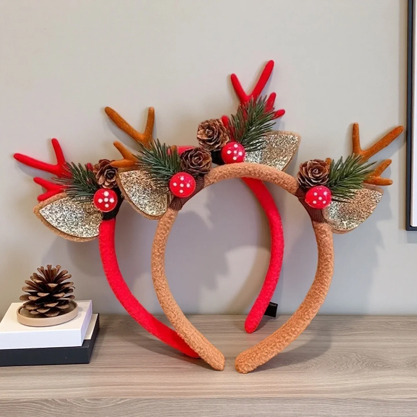1Pc 크리스마스 머리띠 크리스마스 파티 선물 장식 용 - Reindeer Antlers Headband 리뷰 및 가격