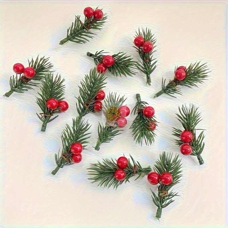 인조 크리스마스 소나무 가지 20개, 사실적인 빨간 열 - Christmas Tree Artificial 리뷰 및 가격