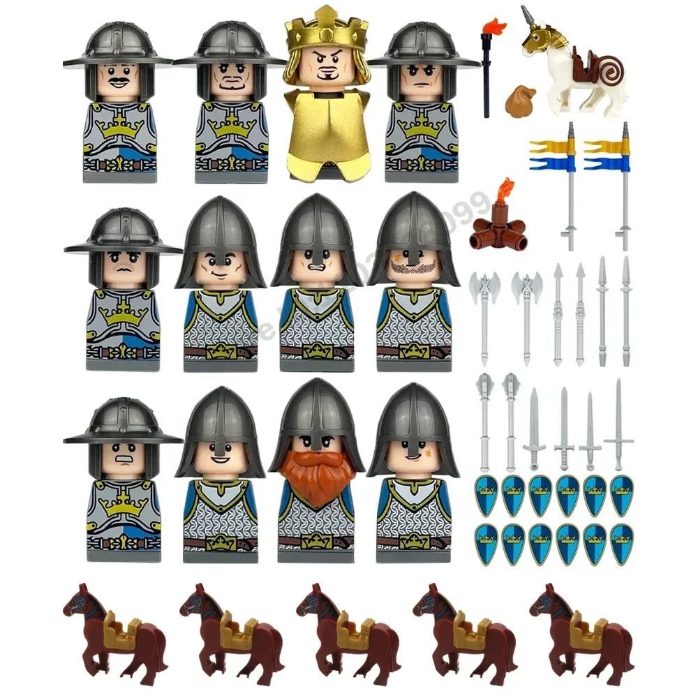 중세 유럽 국가, 군인, 기사, 기병, 전투용 말, 조 - Lego Set Technic 리뷰 및 가격