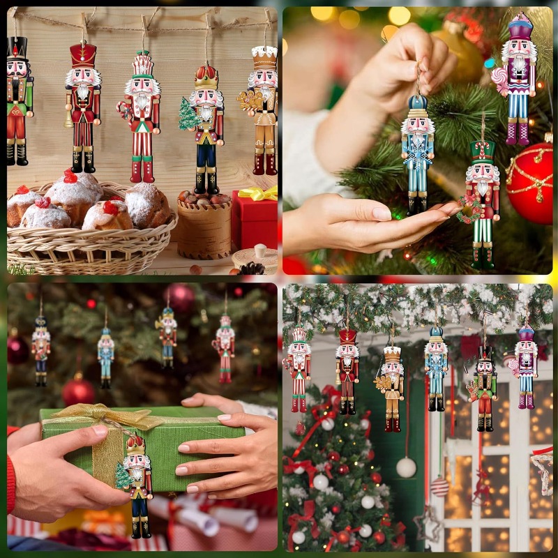 12/16개 나무 호두까기 인형 군인 만화 토끼 펜던트 - Nutcracker Figurine 리뷰 및 가격