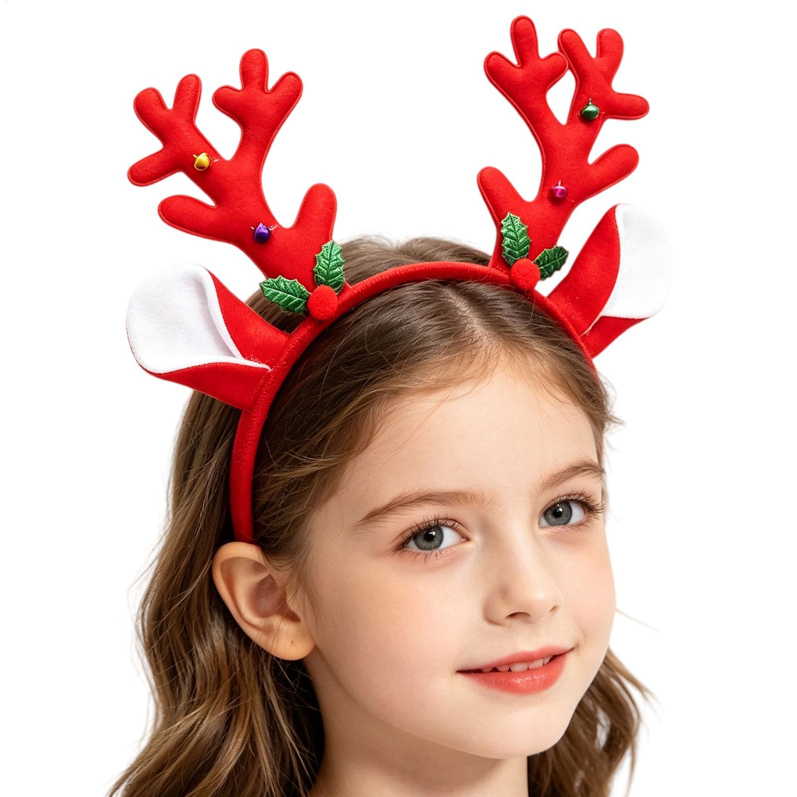크리스마스 사슴 뿔 머리띠, 사실적인 3D 플러시 소재 - Reindeer Antlers Headband 리뷰 및 가격