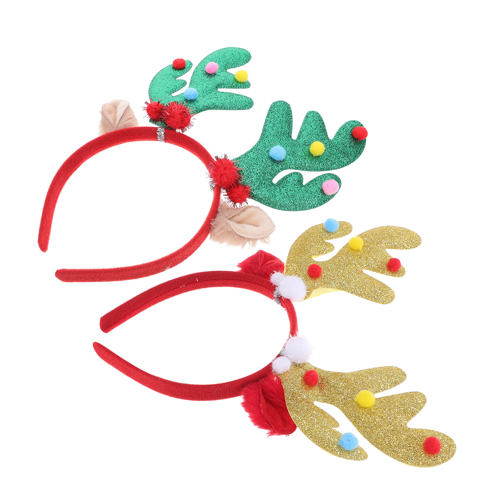 크리스마스 테마의 사슴 뿔 머리띠 2개 세트, 가볍고  - Reindeer Antlers Headband 리뷰 및 가격