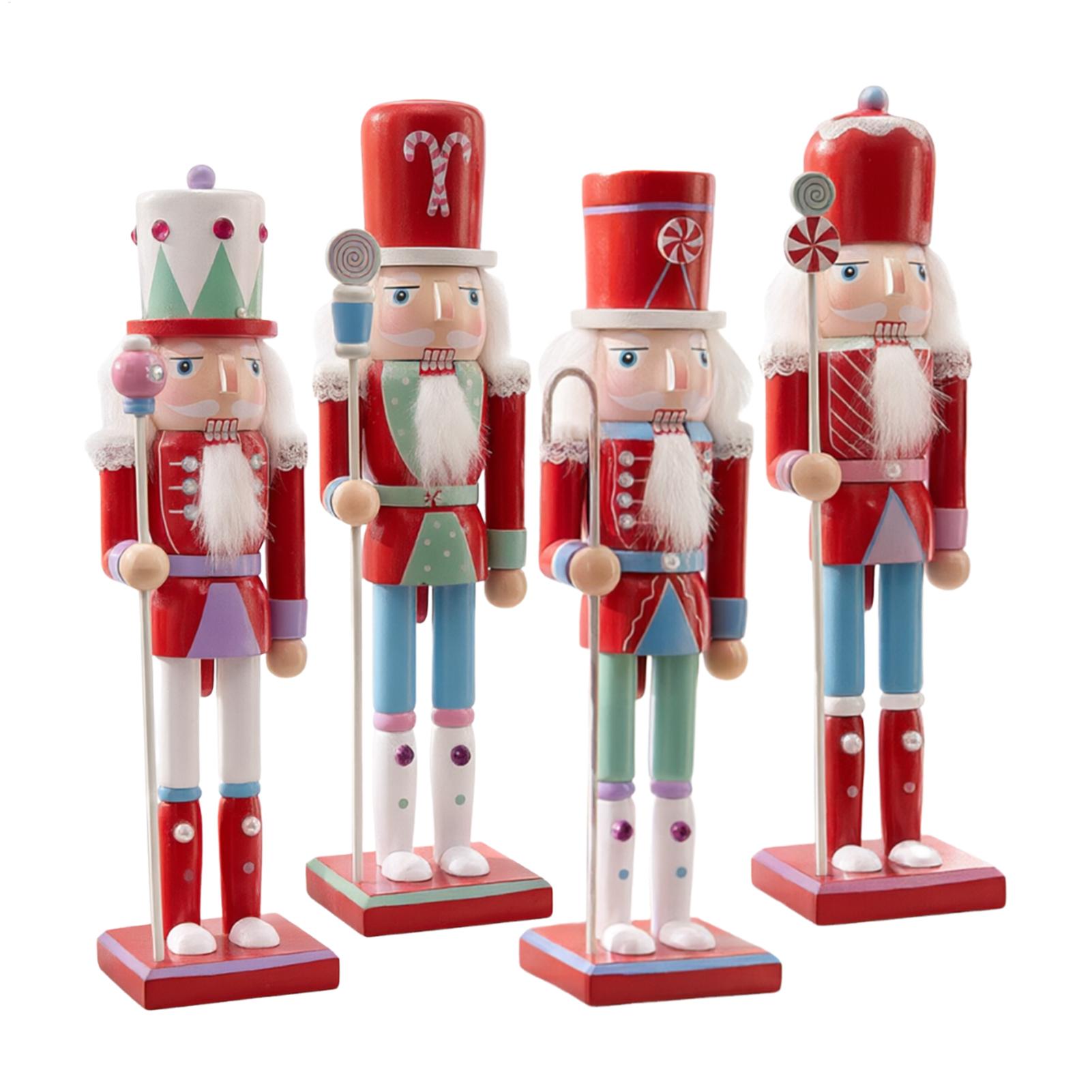 30cm 크리스마스 호두까기 인형 나무 인형, 빨간색과 - Nutcracker Figurine 리뷰 및 가격