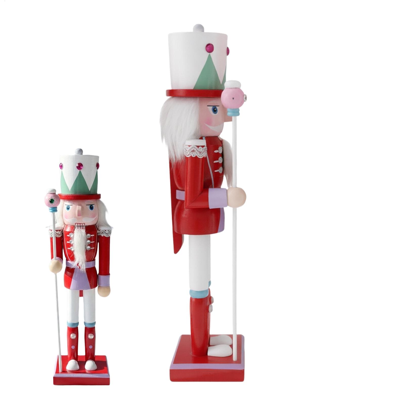 30cm 크리스마스 호두까기 인형 나무 인형, 빨간색과 - Nutcracker Figurine 리뷰 및 가격