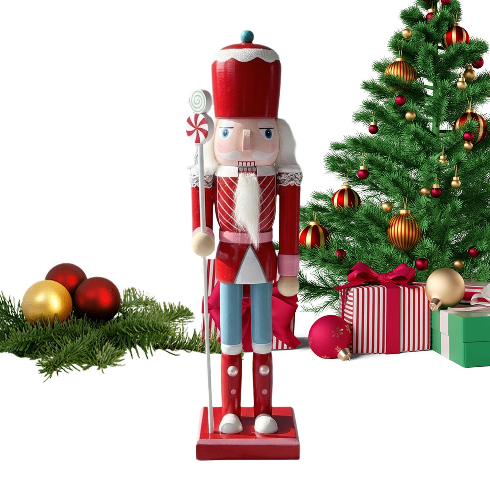 30cm 크리스마스 호두까기 인형 나무 인형, 빨간색과 - Nutcracker Figurine 리뷰 및 가격