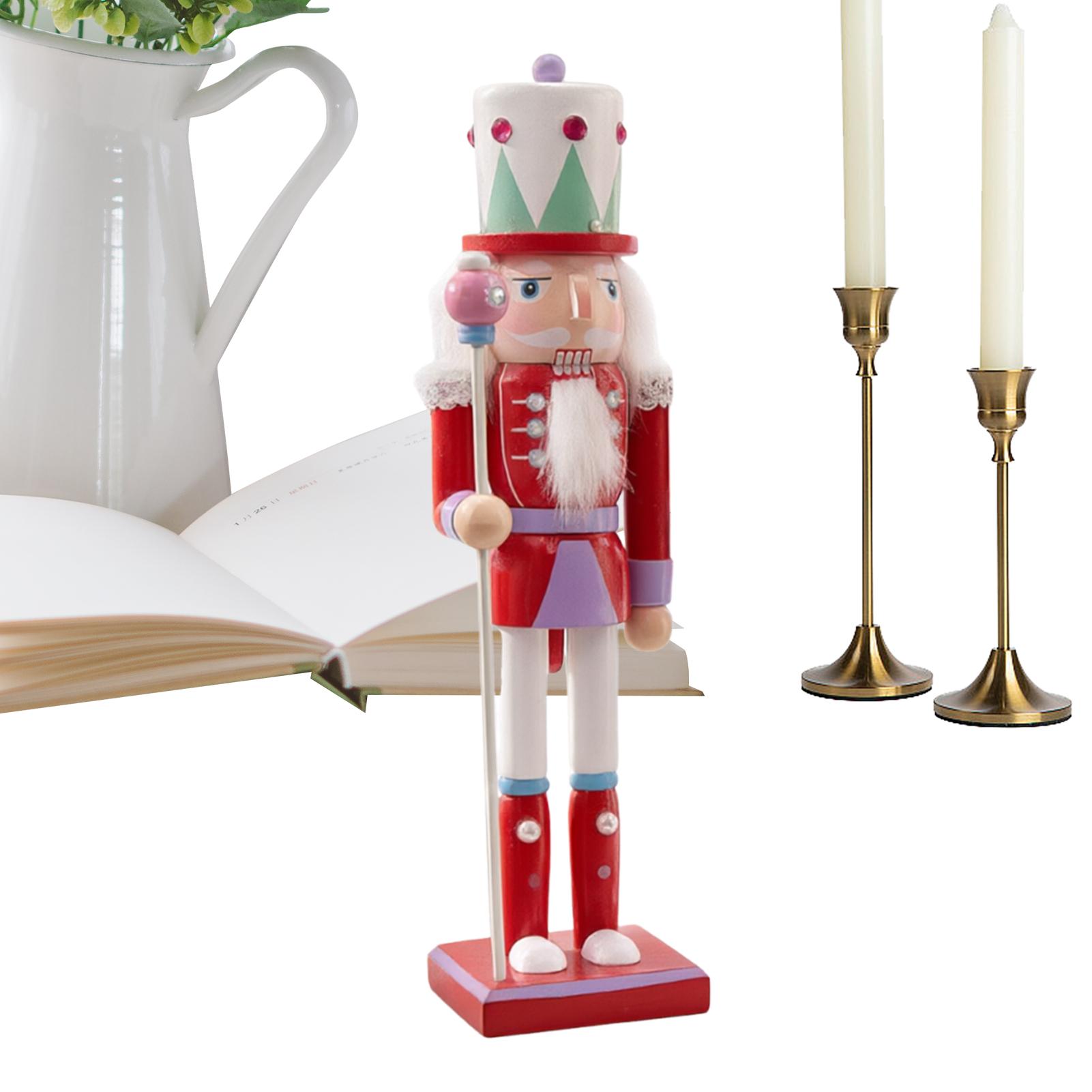 30cm 크리스마스 호두까기 인형 나무 인형, 빨간색과 - Nutcracker Figurine 리뷰 및 가격